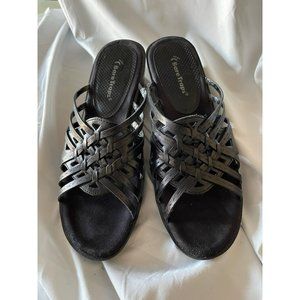 Bare Traps Weave Design Leather Slide On Mules/Sandals - 8.5M